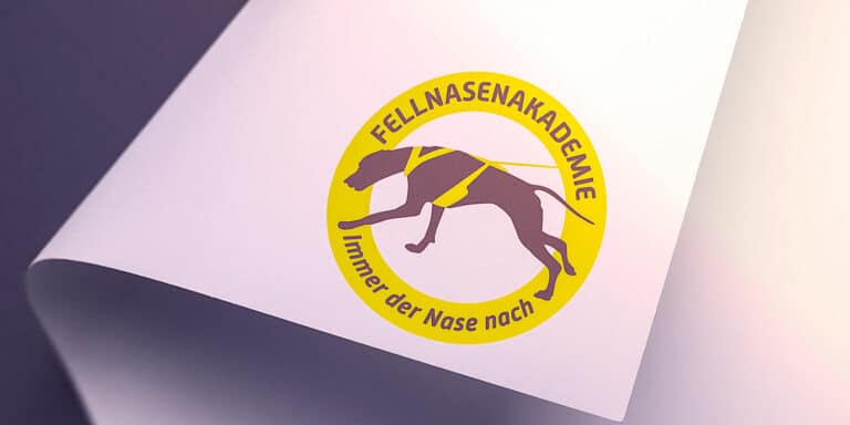 Logo Fellnasenakademie auf einem Blatt Papier