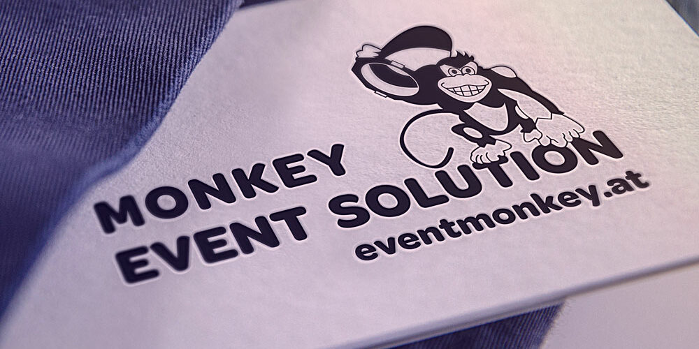 Monkey Event Solution Visitenkarten