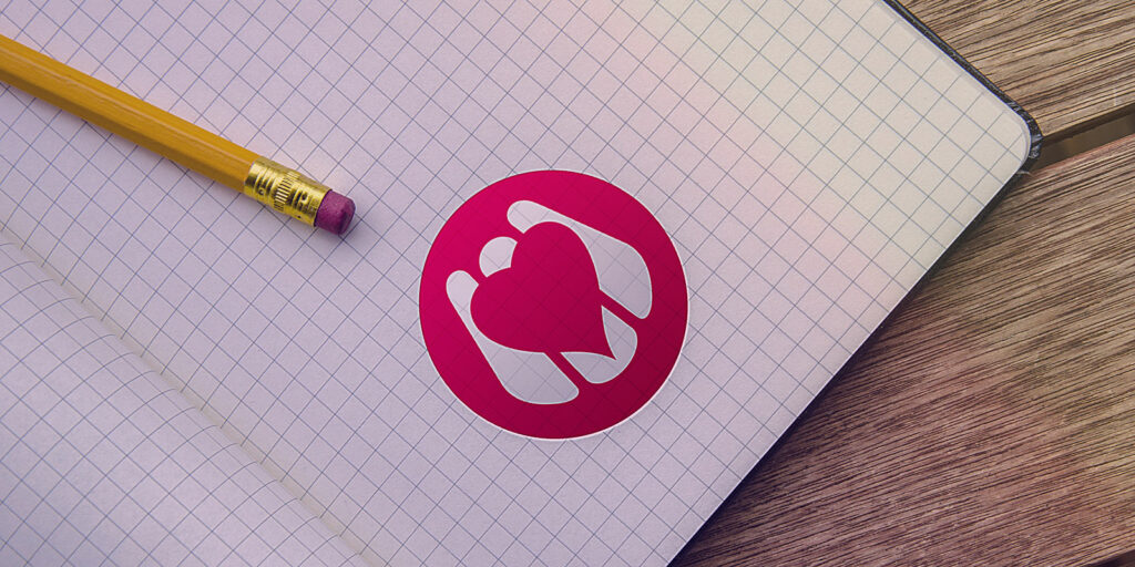 Logodesign Bildmarke – Mockup Logo auf karriertem Papier