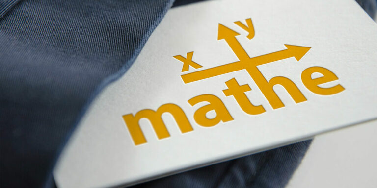 Visitenkarte mit Logo von Mathe xy